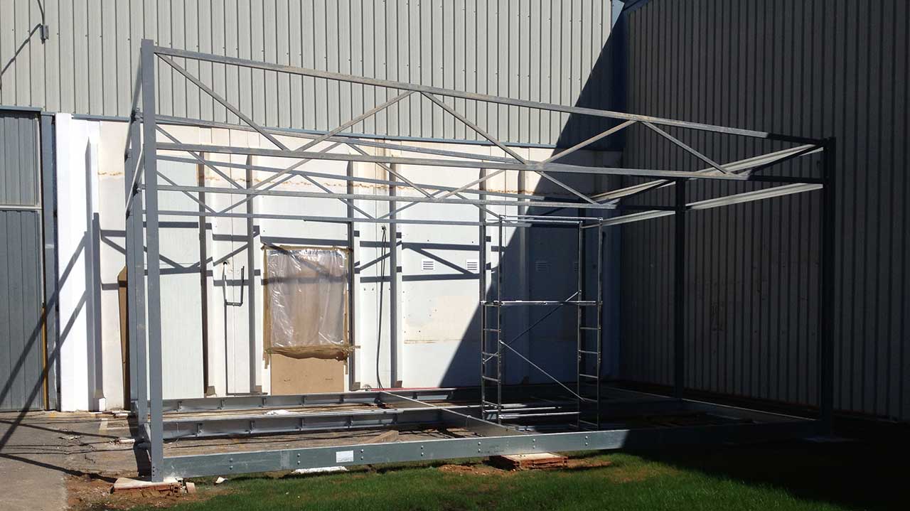 Bastidor de suelo para caseta prefabricada
