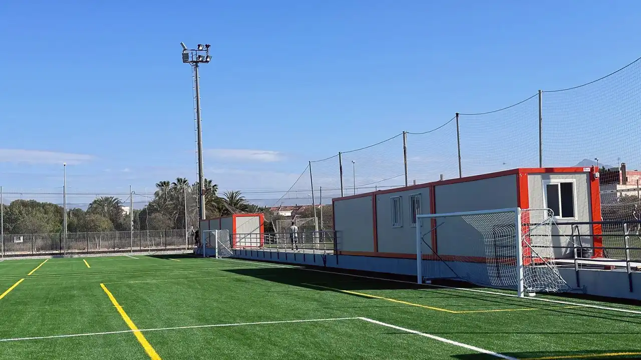 vestuarios deportivos prefabricados